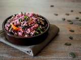 Taboulé rosé au chou kale et betteraves lactofermentées – Vegan, sans gluten