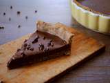Tarte à la ganache chocolat framboise – Vegan, sans gluten
