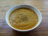 Soupe à la courge butternut, poireaux et carottes / Butternut squash, leek and carrot soup