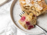 Gâteau aux framboises et amandes healthy (vegan)