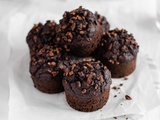 Muffins à l’avoine double chocolat vegan