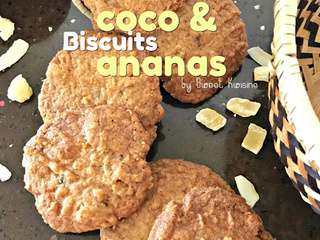 Biscuits croustillants coco et ananas