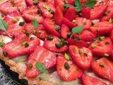 Tarte aux fraises et pistaches