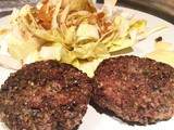 Steaks végétaux lentilles et soja texturé