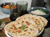 Cheese naan maison {pain indien au fromage}