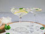 Cocktail au Gin et pétillant à la fleur de sureau
