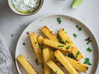 Frites de polenta au four