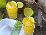 Mocktail à la mangue, gingembre et citron vert