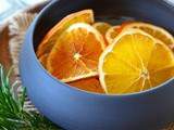 Oranges en tranches séchées au four {en déco ou à manger}