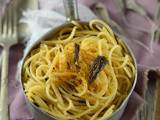 Spaghetti au beurre de sauge