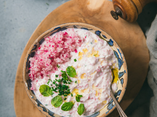 Tzatziki de Radis rose {recette healthy au fromage blanc}