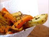 Frites de carottes, panais et pommes de terre – végétaliennes