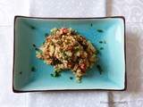 Quinoa pilaf aux blettes sans matière grasse – végétalien