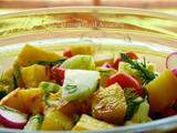 Salade de pommes de terre à la vinaigrette au Miso et au citron #vegan