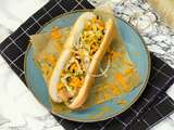 Hot-dog végétarien & coloré
