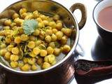 Curry de pois chiches au Darjeeling (Chai Patte Waali Chana)