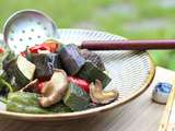 Légumes d'été marinés à la japonaise (agebitashi)