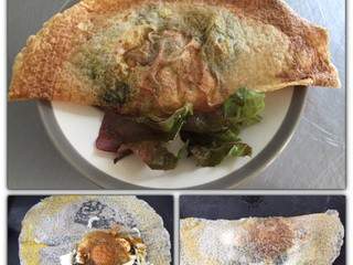 Qui de la poule ou de l'oeuf ....? Oeuf en bricks sur compotéed'oseille