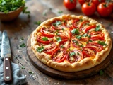 Tarte à la tomate et au comté