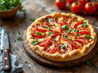 Tarte à la tomate et au comté