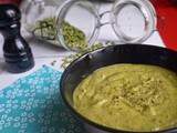 Test du dimanche : la soupe de pois concassés à l'indienne du blog La cuisine de Miss Pat'