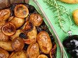 Test du dimanche : les pommes de terre au citron et aux olives du blog La cuisine de Bulle