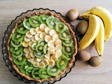 Tarte kiwi-banane vegan facile et rapide