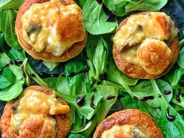 Recettes végétariennes de Bouchées à la reine