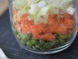 Salade « cuite » : Petits pois carottes au vinaigre